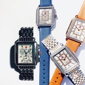 Michele Deco White Mother of Pearl Diamond Watch